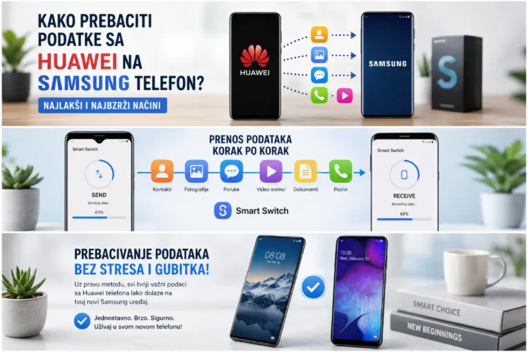 Kako prebaciti podatke sa Huawei na Samsung