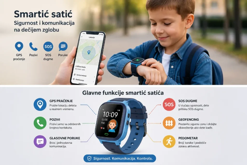 Smartić satić nije zamena za telefon na duže staze, ali je odlično prelazno rešenje za decu školskog uzrasta koja još nisu spremna za punu slobodu korišćenja smartphone-a.