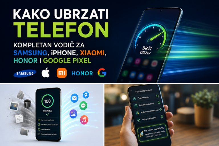 Telefon radi sporo? Evo konkretnih koraka za ubrzavanje Samsung, iPhone, Xiaomi, Honor i Google Pixel uređaja – bez tehničkog znanja i bez brisanja podataka.