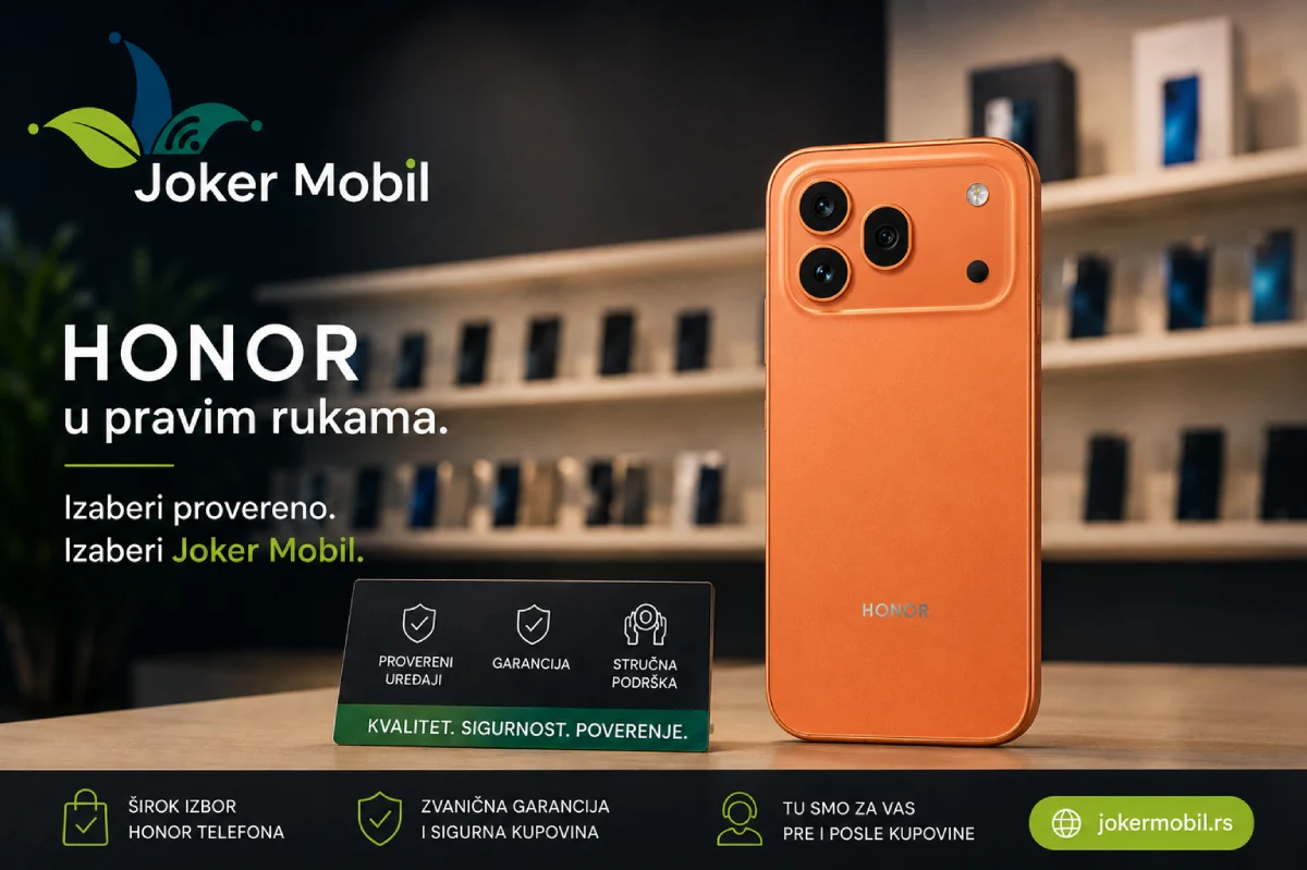 Ako tražiš Honor telefon i nisi siguran koji model je pravi za tebe, svrati u Joker Mobil. Pomoći ćemo ti da pronađeš uređaj koji najbolje odgovara tvojim potrebama i budžetu.