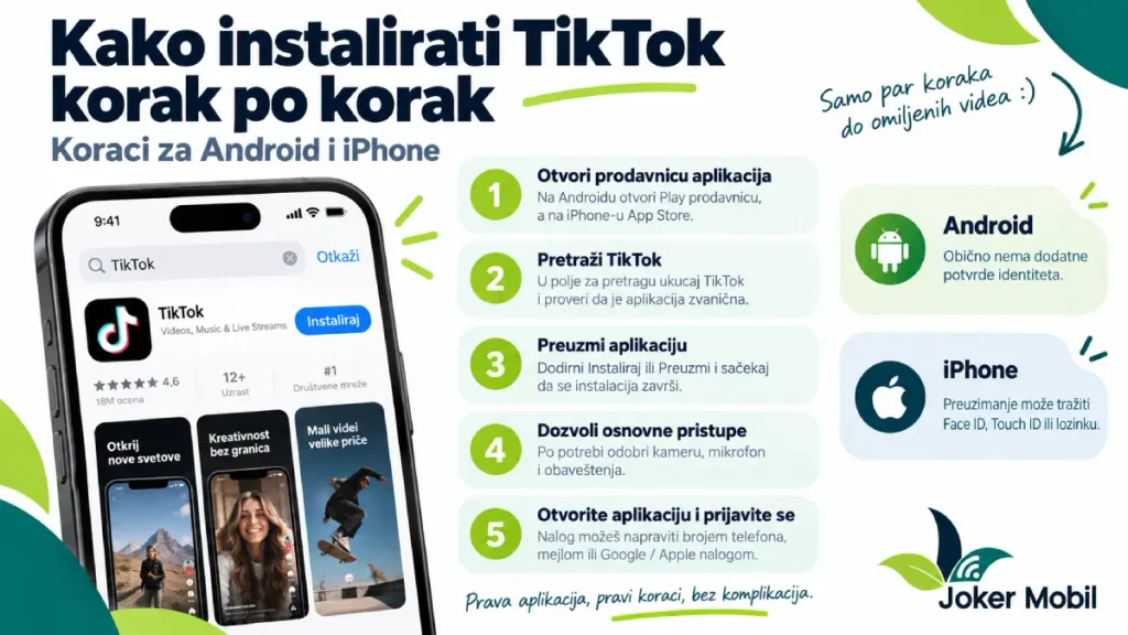 Kako instalirati TikTok korak po korak