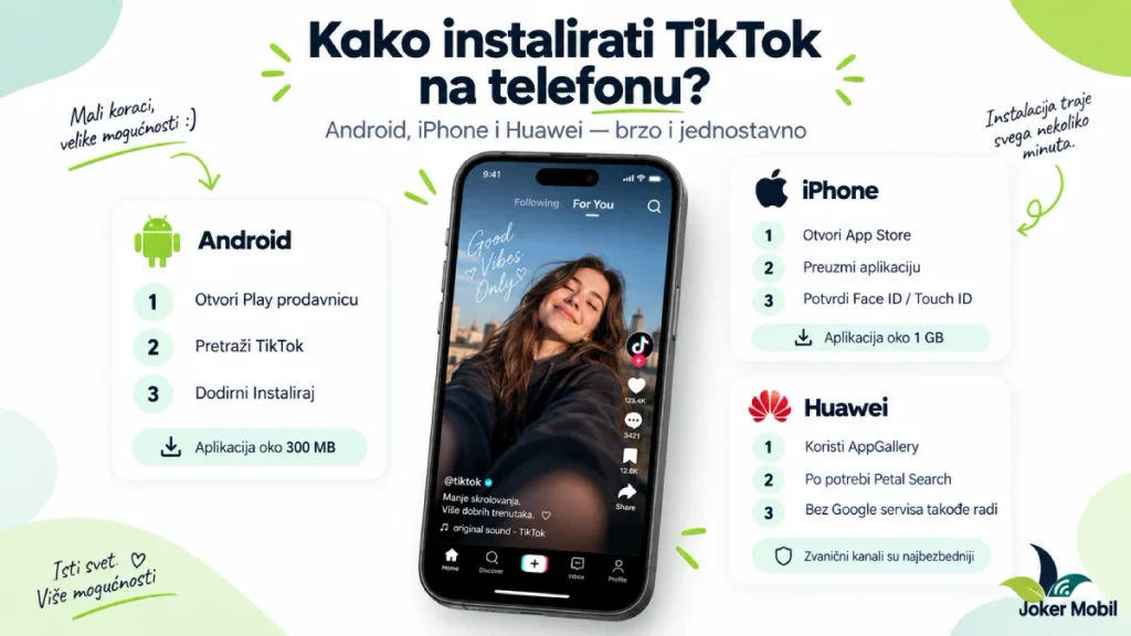 Kako instalirati TikTok na telefonu