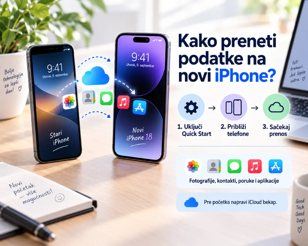 Kako preneti podatke sa starog na novi iPhone